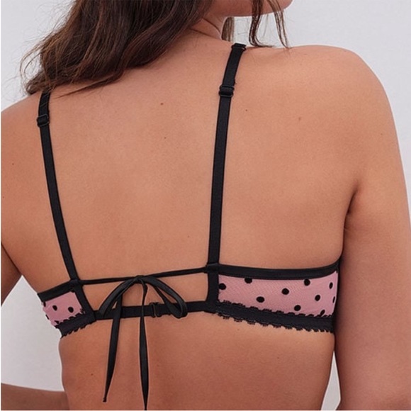 NWT 
2 Pc For Love & Lemons Zinnia Embroidered High Neck Bra & Panty 36D/XL - Picture 4 of 10